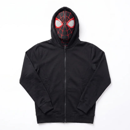 Web Zips Masked Zip-Up Hoodies