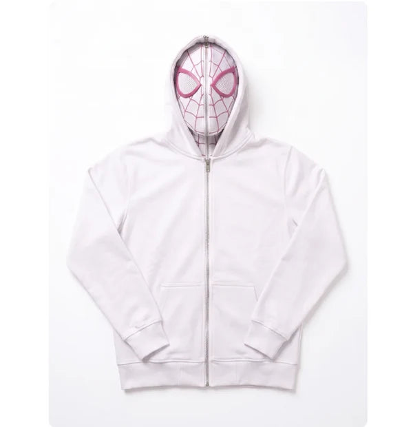Web Zips Masked Zip-Up Hoodies