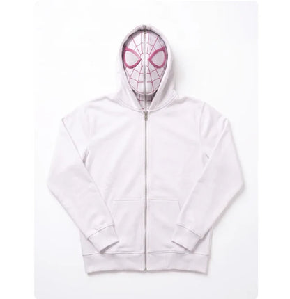 Web Zips Masked Zip-Up Hoodies