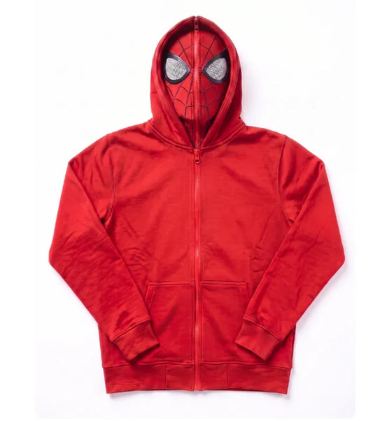 Web Zips Masked Zip-Up Hoodies