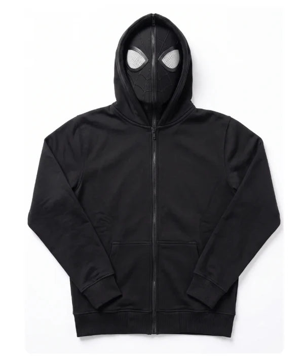 Web Zips Masked Zip-Up Hoodies